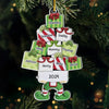 Christmas Is A Time To Feel The Love Of Family - Family Personalized Custom Ornament - Acrylic Custom Shaped - Christmas Gift For Family Members