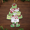 Christmas Is A Time To Feel The Love Of Family - Family Personalized Custom Ornament - Acrylic Custom Shaped - Christmas Gift For Family Members