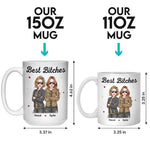 Life Is Sweeter With A Bestie By Your Side - Bestie Personalized Custom Mug - Christmas Gift For Best Friends, BFF, Sisters