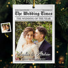 Custom Photo The Wedding Of The Year - Couple Personalized Custom Ornament - Acrylic Custom Shaped - Christmas Gift For Husband Wife, Anniversary, First Christmas