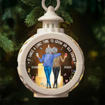 Custom Name Old Friend Gifts for Best Friends - Personalized Candlelight Lantern Ornament
