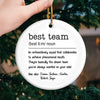 An Extraordinary Squad - Coworker Personalized Custom Ornament - Ceramic Round Shaped - Christmas Gift For Coworkers, Work Friends, Colleagues