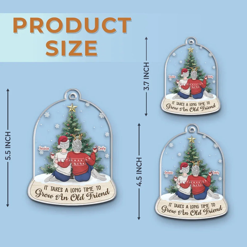 Making Spirits Bright With My Favorite People - Bestie Personalized Custom Ornament - Acrylic Custom Shaped - Christmas Gift For Best Friends, BFF, Sisters