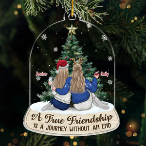 Making Spirits Bright With My Favorite People - Bestie Personalized Custom Ornament - Acrylic Custom Shaped - Christmas Gift For Best Friends, BFF, Sisters