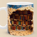 Where Books Are, Magic Happens - Personalized Custom Mug - Christmas Gift For Book Lovers