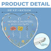 A Mom’s Heart Is A Bouquet Of Kindness - Family Personalized Custom Heart Glass Ornament - Christmas Gift For Mom, Daughter