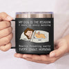 My Pets Are The Reason I Wake Up Every Morning - Dog & Cat Personalized Custom 14oz Stainless Steel Tumbler With Handle - Christmas Gift For Pet Owners, Pet Lovers