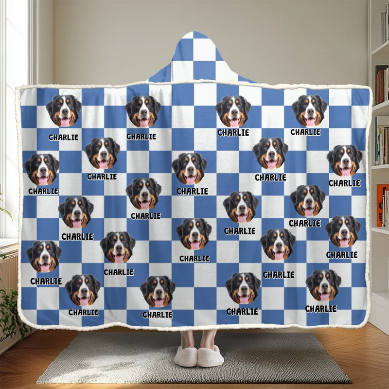 Custom Photo Every Day Is Better With A Wagging Tail - Dog & Cat Personalized Custom Snuggle Blanket, Hoodie Blanket - Christmas Gift For Pet Owners, Pet Lovers