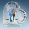 It Takes A Long Time To Grow Old Friends
 - Bestie Personalized Custom Heart Shaped Acrylic Plaque - Christmas Gift For Best Friends, BFF, Sisters