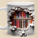 Books Are A Gateway To The World And Beyond - Personalized Custom Mug - Christmas Gift For Book Lovers