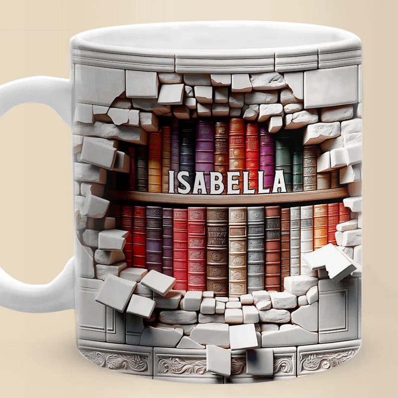 Books Are A Gateway To The World And Beyond - Personalized Custom Mug - Christmas Gift For Book Lovers