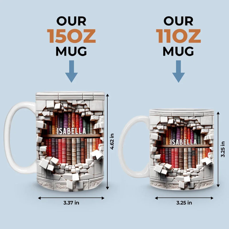 Books Are A Gateway To The World And Beyond - Personalized Custom Mug - Christmas Gift For Book Lovers