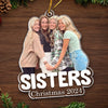 Custom Photo No Matter The Distance, Family Always Stays Connected - Family Personalized Custom Ornament - Acrylic Custom Shaped - Christmas Gift For Family Members, Siblings, Brothers, Sisters