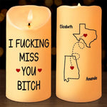 Custom Funny Long Distance Friendship Gifts - Personalized LED Candle