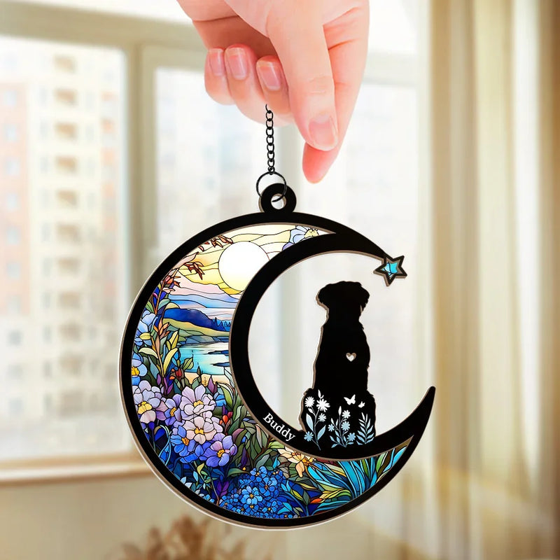 You Are The Reason My Heart Is Full And My Life Is Brighter - Memorial Personalized Window Hanging Suncatcher - Sympathy Gift For Pet Owners, Pet Lovers