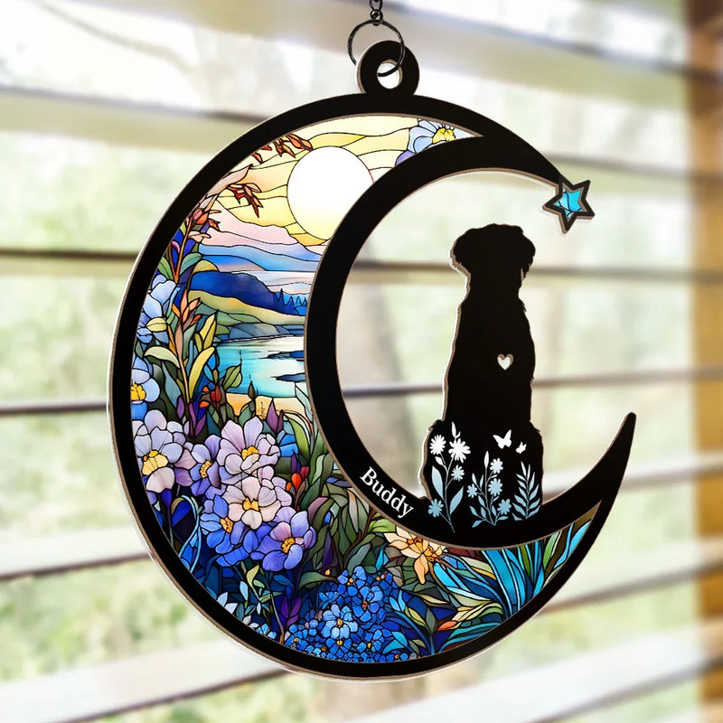 You Are The Reason My Heart Is Full And My Life Is Brighter - Memorial Personalized Window Hanging Suncatcher - Sympathy Gift For Pet Owners, Pet Lovers