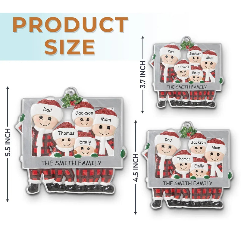 Remember This December, That Love Weighs More Than Gold - Family Personalized Custom Ornament - Acrylic Custom Shaped - Christmas Gift For Family Members