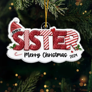 A Sister Is A Forever Friend - Bestie Personalized Custom Ornament - Acrylic Custom Shaped - Christmas Gift For Best Friends, BFF, Sisters