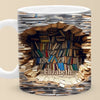 A Book A Day Keeps Reality Away - Personalized Custom Mug - Christmas Gift For Book Lovers