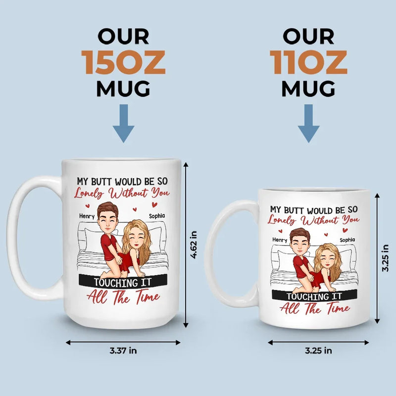 Our Love Is Sweeter Than Candy Canes - Couple Personalized Custom Mug - Christmas Gift For Husband Wife, Anniversary