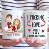 You Are My Favorite Thing To Do - Couple Personalized Custom Mug - Christmas Gift For Husband Wife, Anniversary