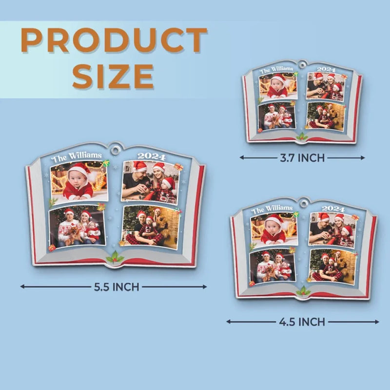 Custom Photo Love Grows Best In Families - Family Personalized Custom Ornament - Acrylic Custom Shaped - Christmas Gift For Family Members