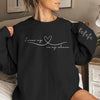Time Together As A Family Is A Gift - Family Personalized Custom Unisex Sweatshirt, Hoodie With Design On Sleeve - Christmas Gift For Family Members