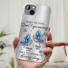 Those We Love Don't Go Away, They Fly Beside Us Every Day - Memorial Personalized Custom Clear Phone Case - Sympathy Gift For Family Members