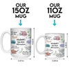 Fearless Self-Love Affirmations - Friend Personalized Custom Mug - Christmas Gift, Birthday Gift For Best Friends, Family Members, Coworkers, Yourself