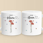 Custom Name First Mom Now Grandma Gifts - Personalized Mugs