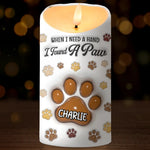 Life Is Better With Paws - Dog & Cat Personalized Custom 3D Inflated Effect Printed LED Candle - Christmas Gift For Pet Owners, Pet Lovers