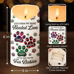I Ask God For A True Friend - Dog & Cat Personalized Custom 3D Inflated Effect Printed LED Candle - Christmas Gift For Pet Owners, Pet Lovers