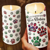 Life’s Better With A Tail - Dog & Cat Personalized Custom 3D Inflated Effect Printed LED Candle - Christmas Gift For Pet Owners, Pet Lovers