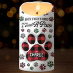 Life’s Better With A Tail - Dog & Cat Personalized Custom 3D Inflated Effect Printed LED Candle - Christmas Gift For Pet Owners, Pet Lovers