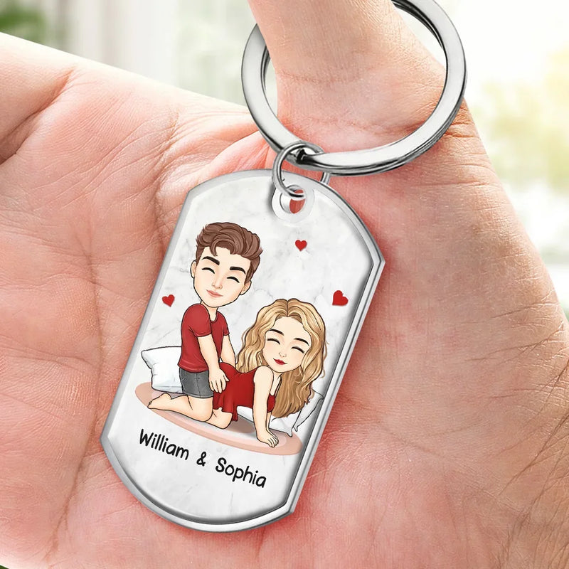 Your Love Is My Greatest Blessing - Couple Personalized Custom Keychain - Christmas Gift For Husband Wife, Anniversary