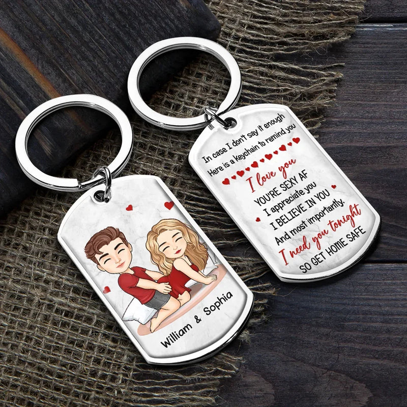 Your Love Is My Greatest Blessing - Couple Personalized Custom Keychain - Christmas Gift For Husband Wife, Anniversary