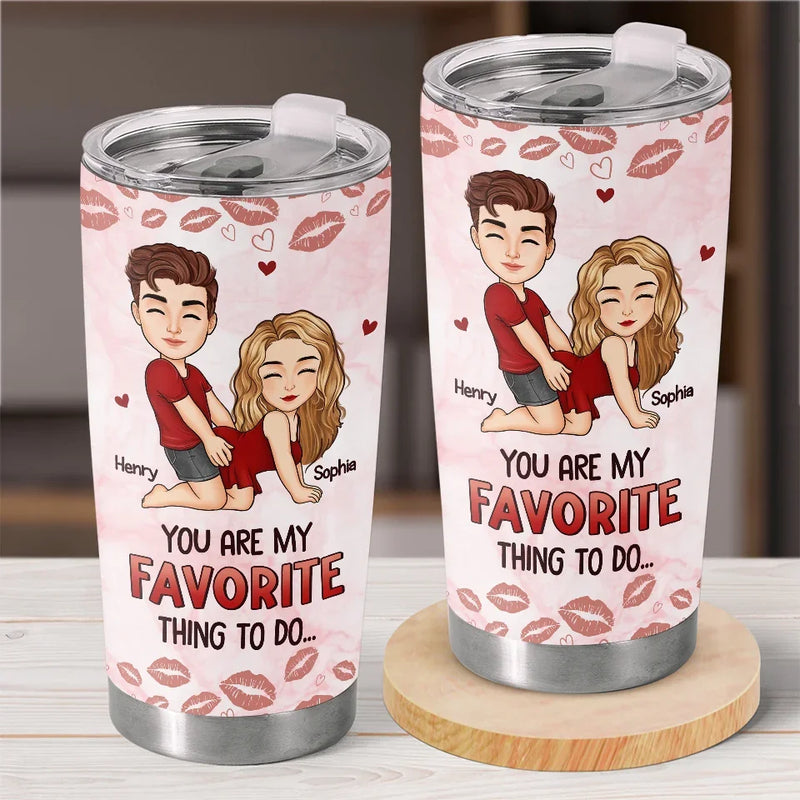 Time Only Deepens The Love We Share - Couple Personalized Custom Tumbler - Christmas Gift For Husband Wife, Anniversary