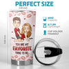 Time Only Deepens The Love We Share - Couple Personalized Custom Tumbler - Christmas Gift For Husband Wife, Anniversary