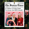 Custom Photo The Besties Times - Bestie Personalized Custom Ornament - Acrylic Custom Shaped - Christmas Gift For Best Friends, BFF, Sisters