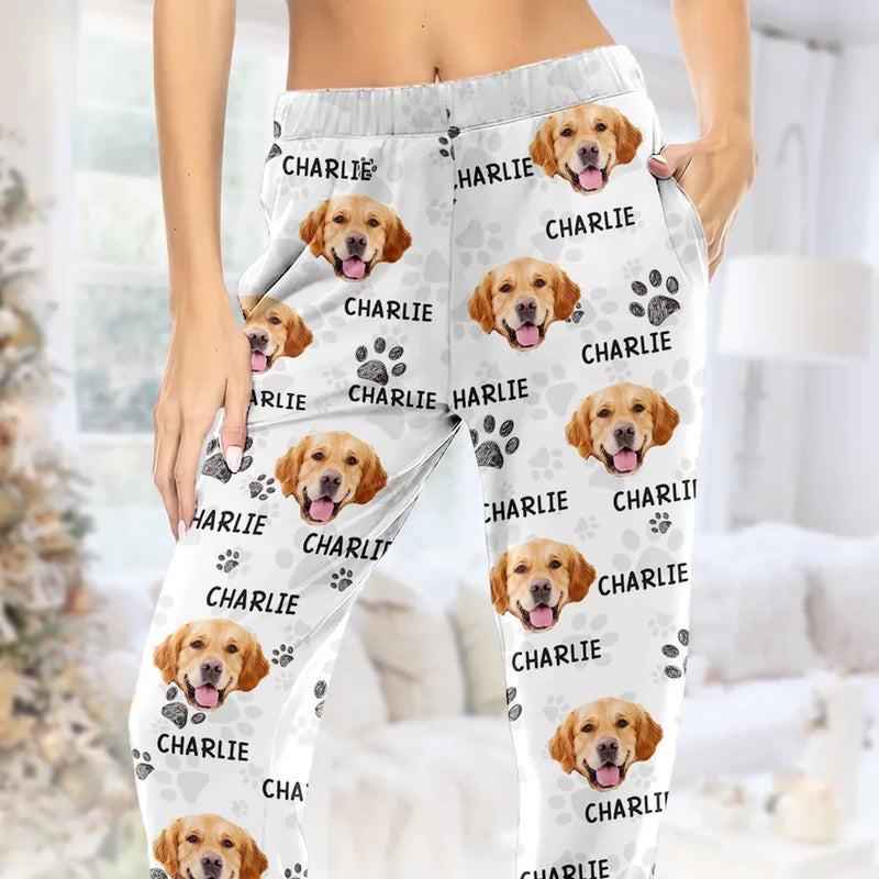 Custom Photo Pawsome Woofmas Vibes - Dog & Cat Personalized Custom Pajama Pants - Christmas Gift For Pet Owners, Pet Lovers