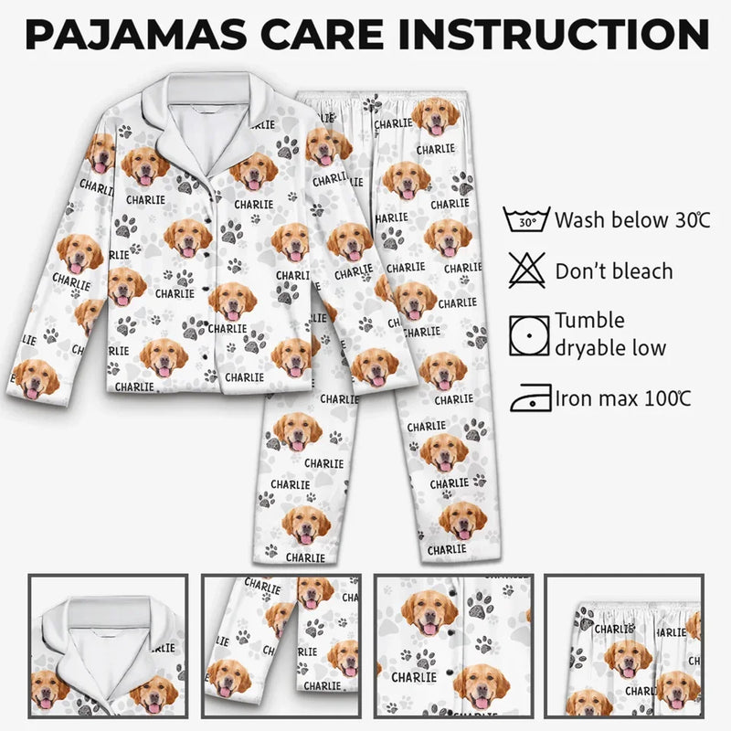 Custom Photo Pawsome Woofmas Vibes - Dog & Cat Personalized Custom Pajama Pants - Christmas Gift For Pet Owners, Pet Lovers
