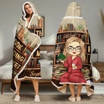 This Is My Book Reading Blanket - Personalized Custom Snuggle Blanket, Hoodie Blanket - Christmas Gift For Book Lovers