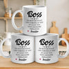 A Great Boss Creates Great Teams - Coworker Personalized Custom Mug - Christmas Gift For Coworkers, Work Friends, Colleagues
