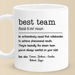Best Team - Coworker Personalized Custom Mug - New Arrival, Christmas Gift For Coworkers, Work Friends, Colleagues - AMZ