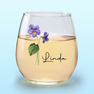 Friends Are Like Flowers, They Fill The World With Beauty - Bestie Personalized Custom Wine Glass - New Arrival, Gift For Best Friends, BFF, Sisters AMZ