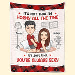 Custom Name Funny Naughty Couple Gifts - Personalized Blanket
