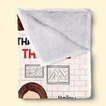 Custom Name Funny Naughty Couple Gifts - Personalized Blanket