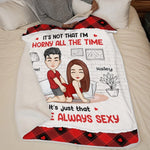 Custom Name Funny Naughty Couple Gifts - Personalized Blanket