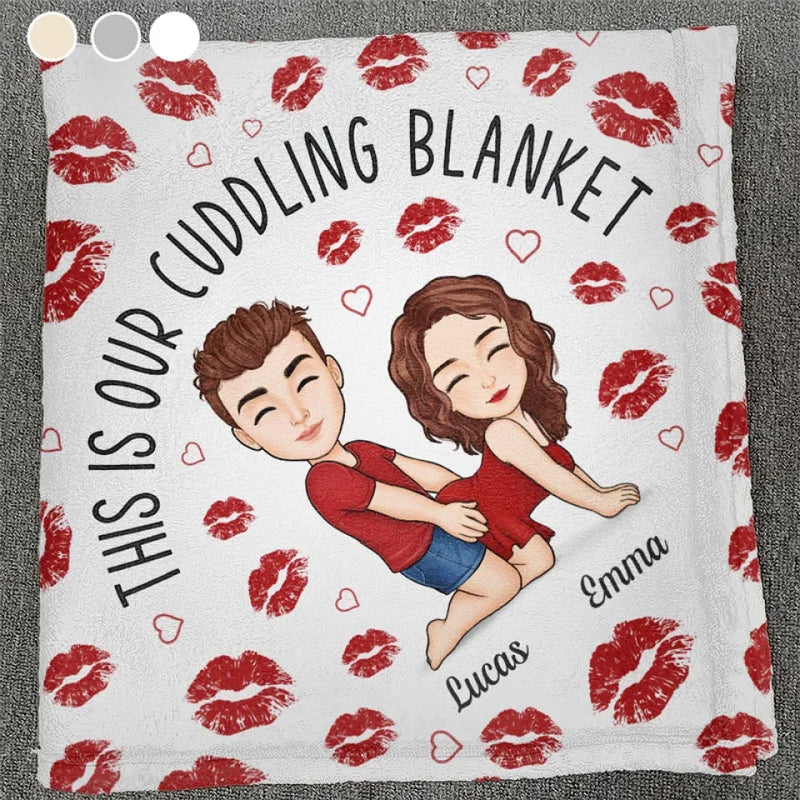 Spending The Holidays With You Is The Greatest Gift Of All - Couple Personalized Custom Blanket - Christmas Gift For Husband Wife, Anniversary