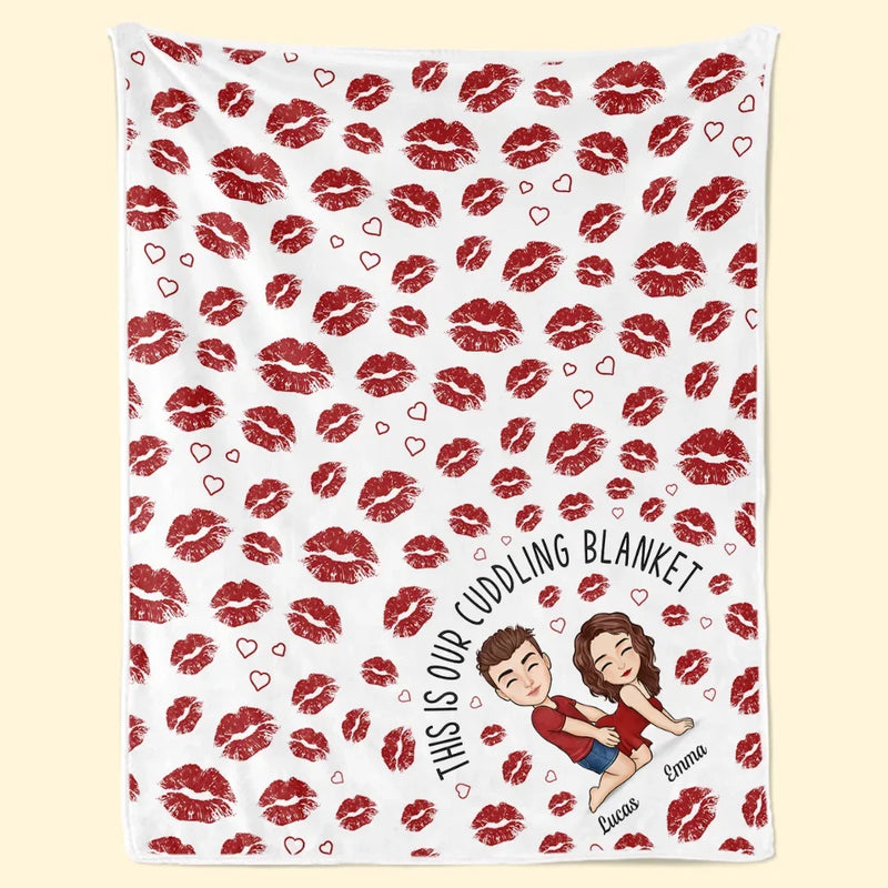 Spending The Holidays With You Is The Greatest Gift Of All - Couple Personalized Custom Blanket - Christmas Gift For Husband Wife, Anniversary